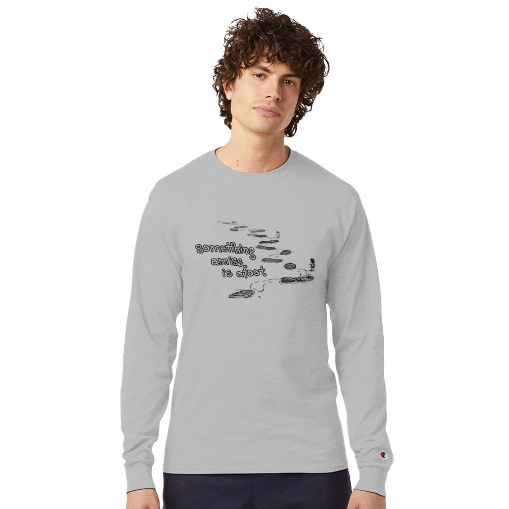 Something Amiss is Afoot - Men's Long - Sleeve T-Shirt | Champion CC8C - Kilner.Studio# Print Material