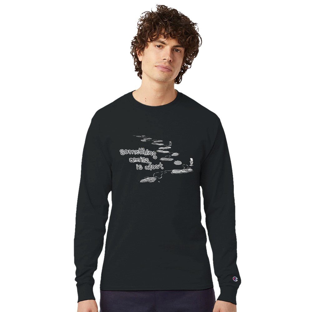 Something Amiss is Afoot - Men's Long - Sleeve T-Shirt | Champion CC8C - Kilner.Studio# Print Material