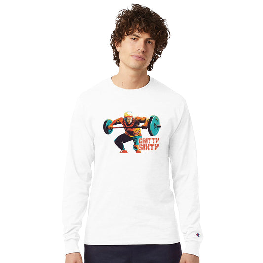 You're sixty, you're gritty - Men's Long - Sleeve T-Shirt | Champion CC8C - Kilner.Studio# Print Material